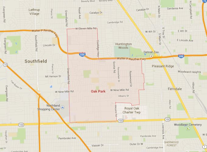 Oak Park Map