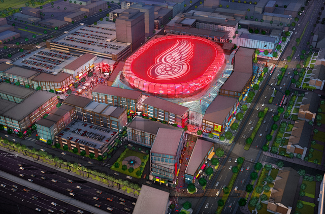 Red Wings Arena Rendering