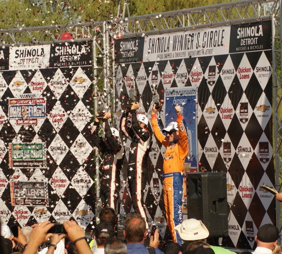 winner's podium