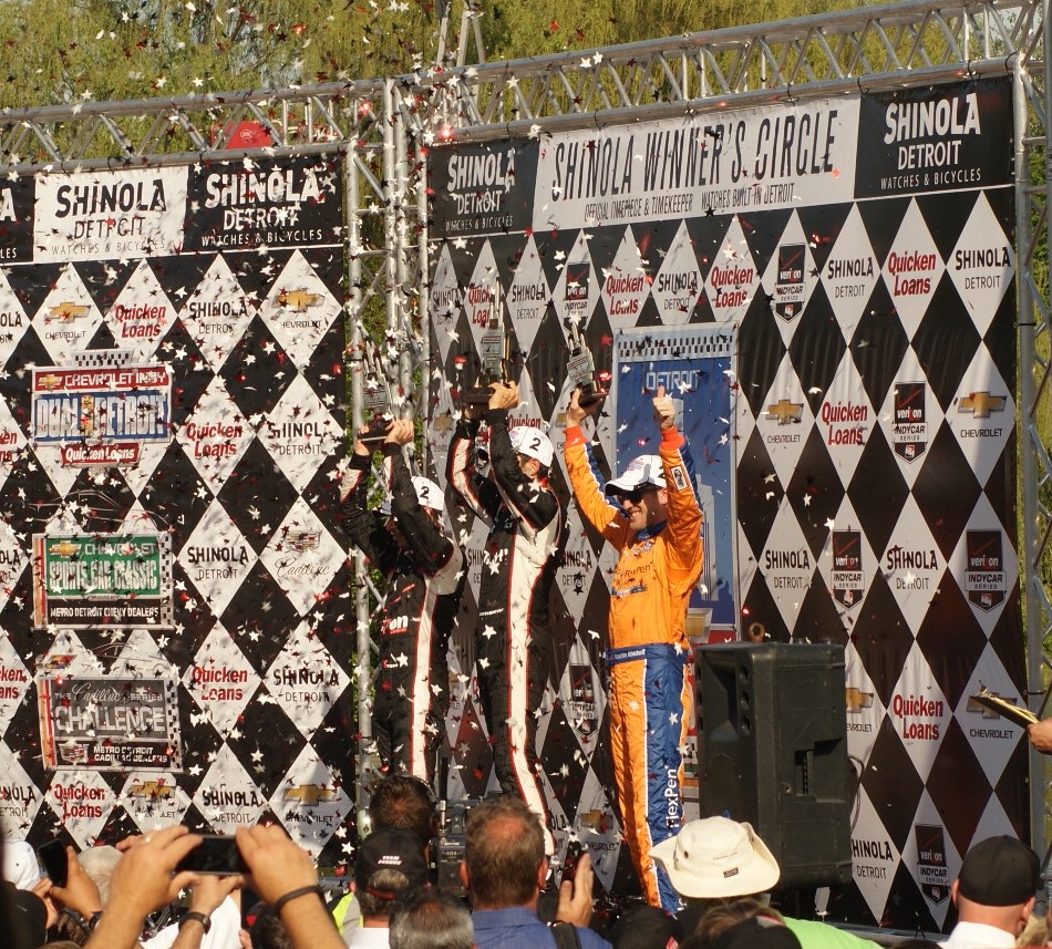 winner's podium