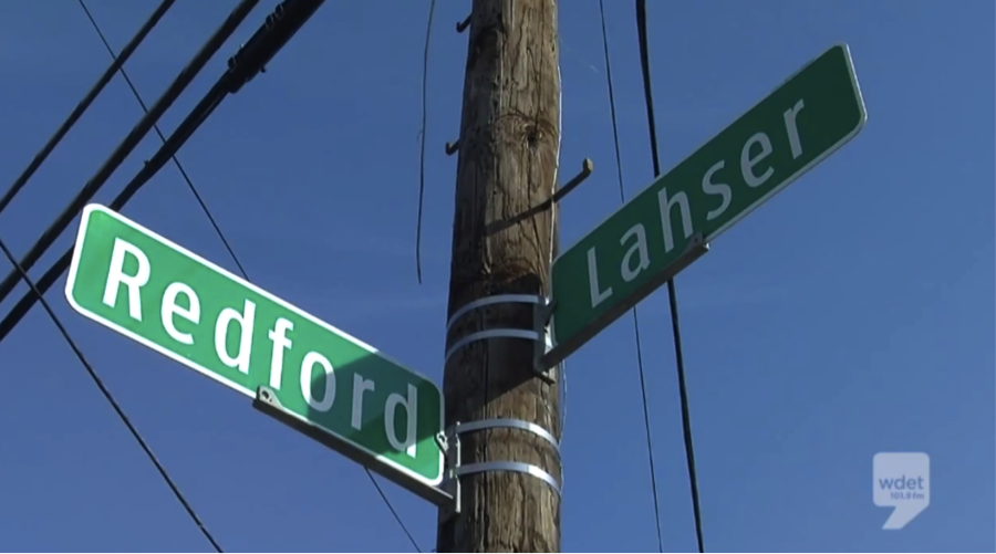 Lahser Street Sign