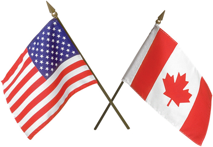 U.S. Canada Flag