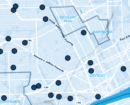 Pre-K Detroit Map