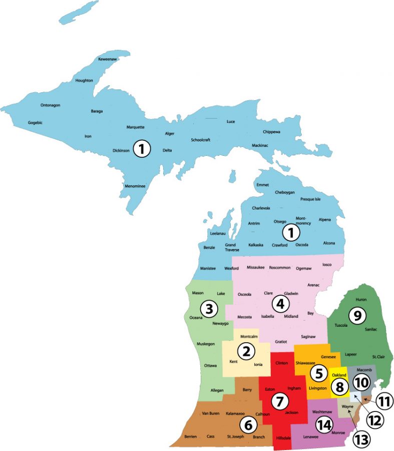 Hypothetical Michigan District Map 2012