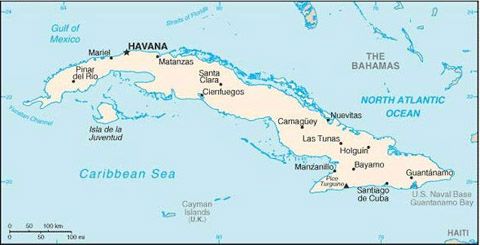 cuba map