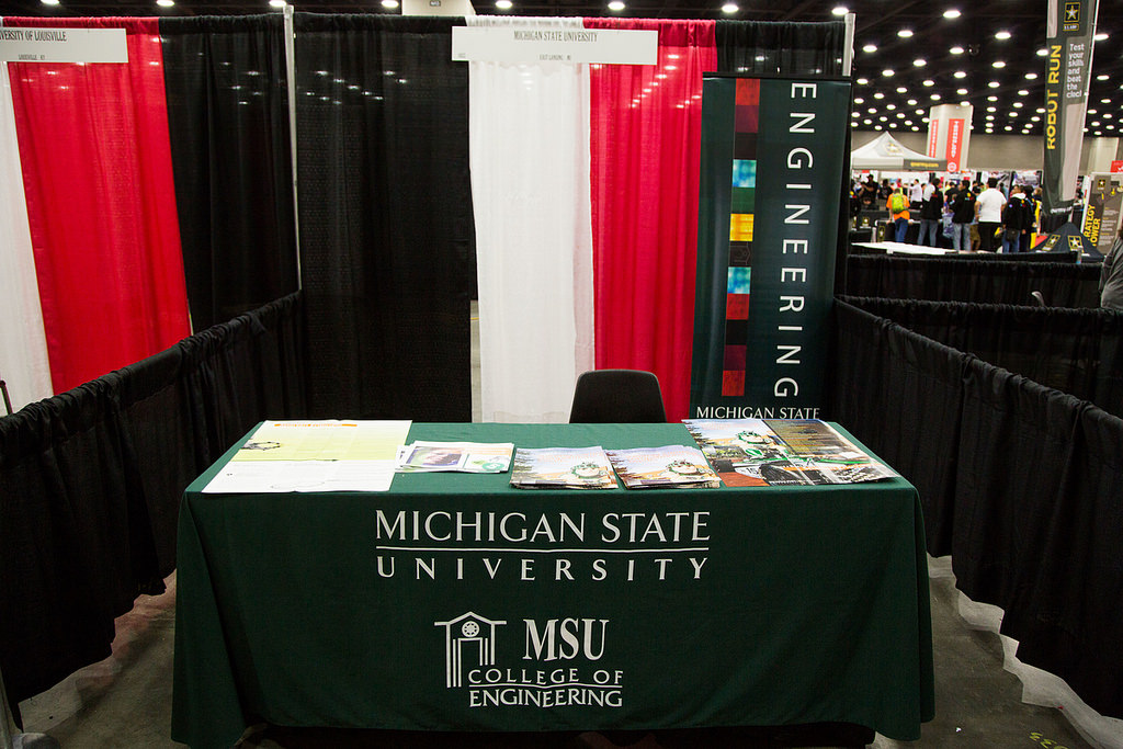 MSU, College of Engineering Recruiting Table