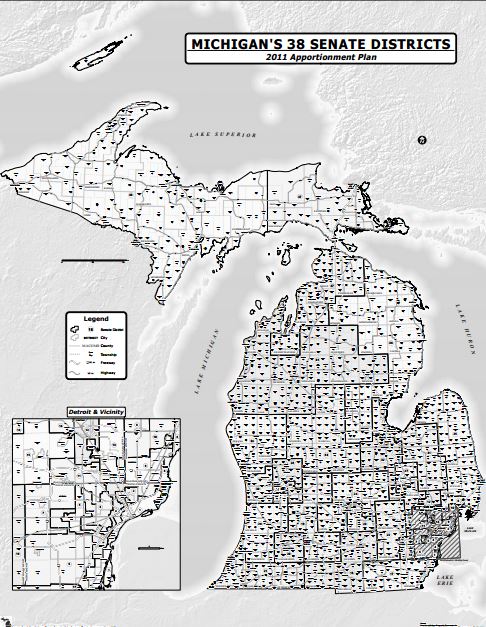 2011 Senate District Statewide Map