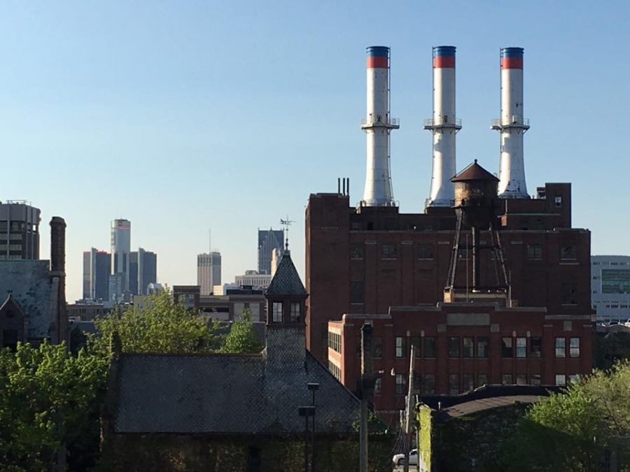 Detroit City Skyline