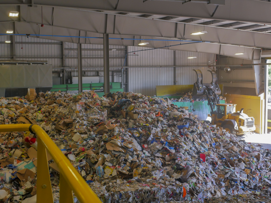 recycle bales up close