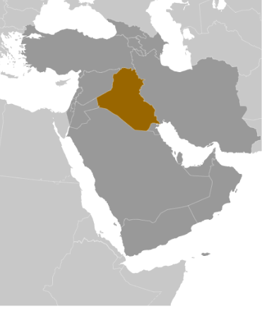 Location Map of Iraq