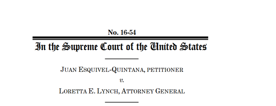 Esquivel-Quintana Case
