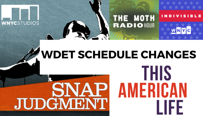 WDET Schedule change