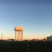 Flint water tower