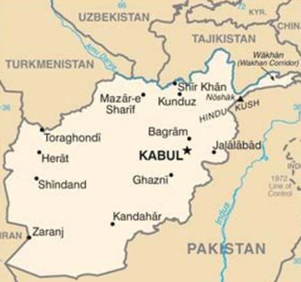 Afghanistan map