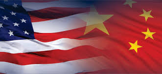 US China Flags