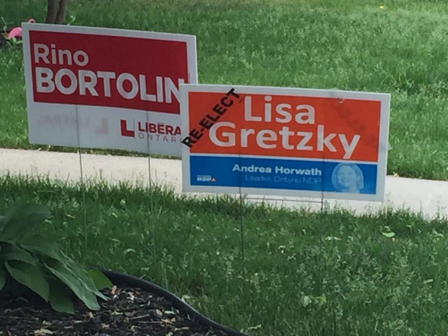 Ontario election signs 05/31/2018