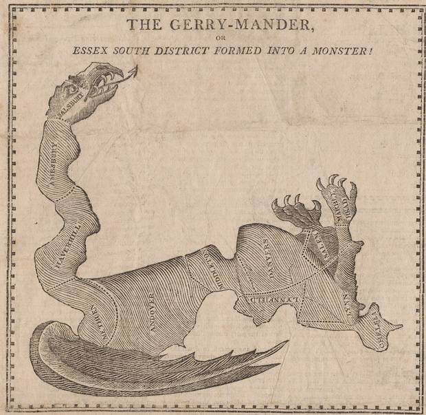 Salamander Gerrymandering Map