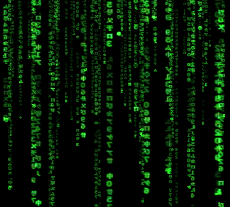The Matrix green code
