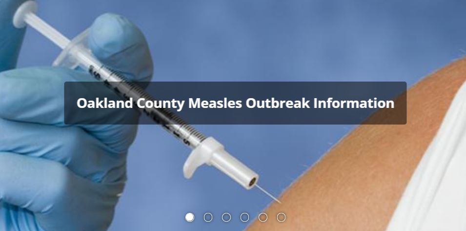 Oakland County Measles Outbreak 4/3/2019