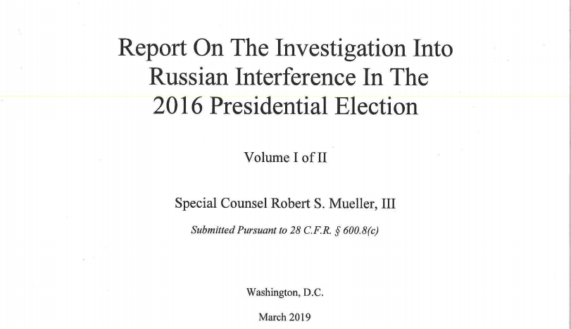 Mueller Report_Coversheet