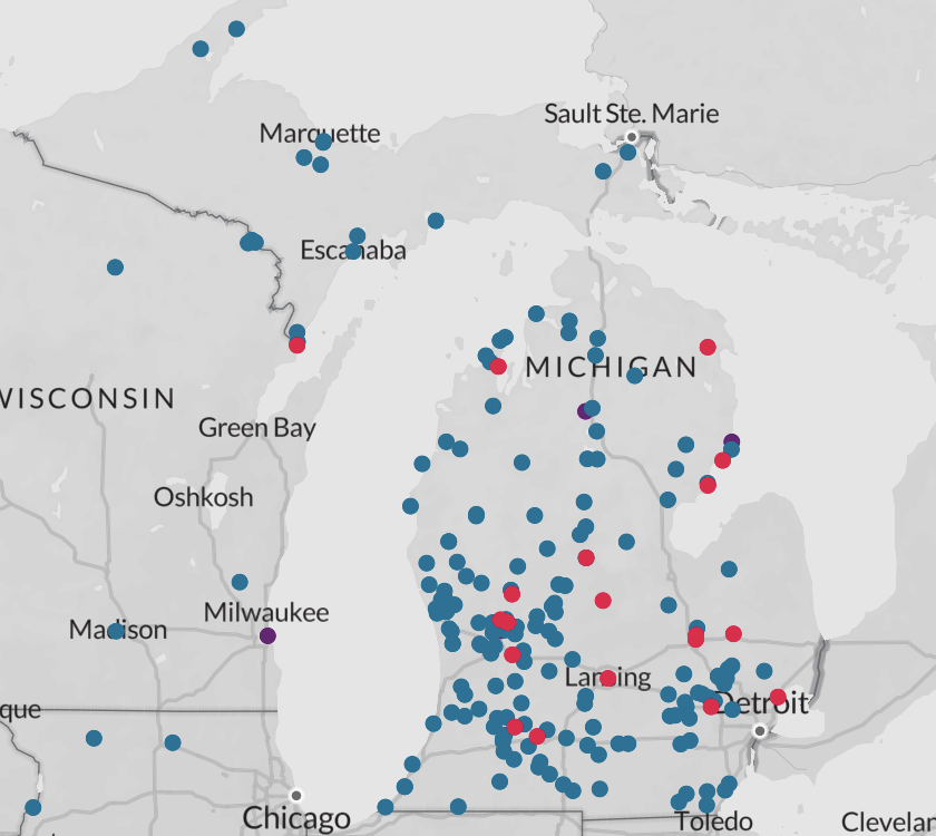 PFAS Environmental Working Group Map 05/09/2019