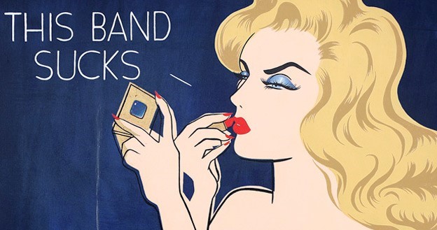 "This Band Sucks" Print by Niagara [cropped]