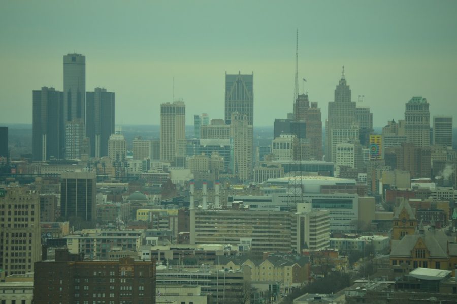 Downtown Detroit Skyline 3/31/2020