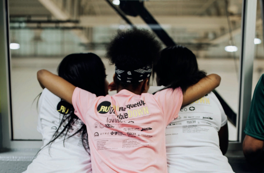 Racquet-Up Detroit -- Kids backs
