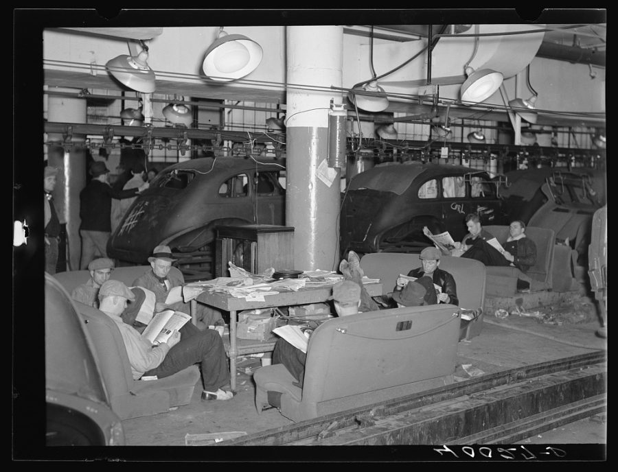 sit-down labor strike flint