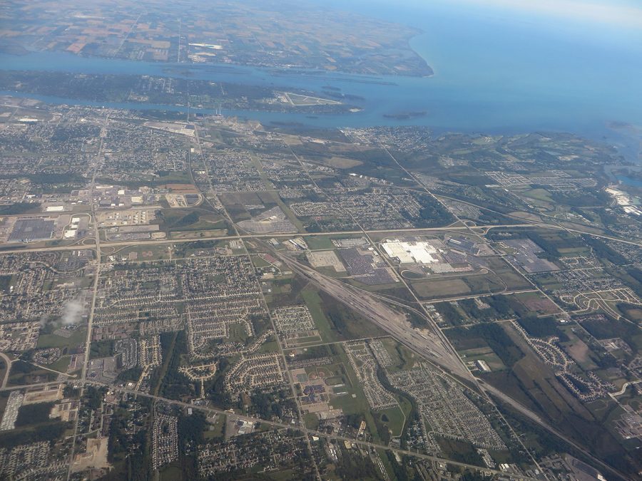 Flat Rock aerial view