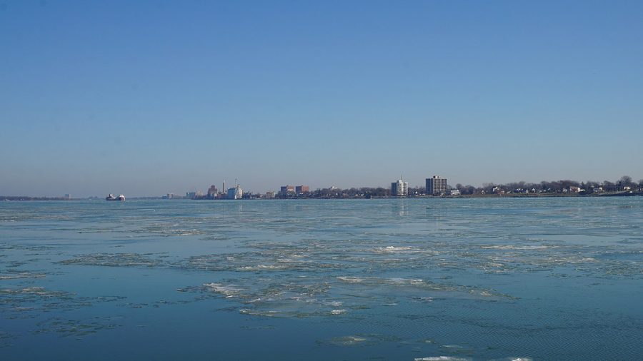Detroit River in December