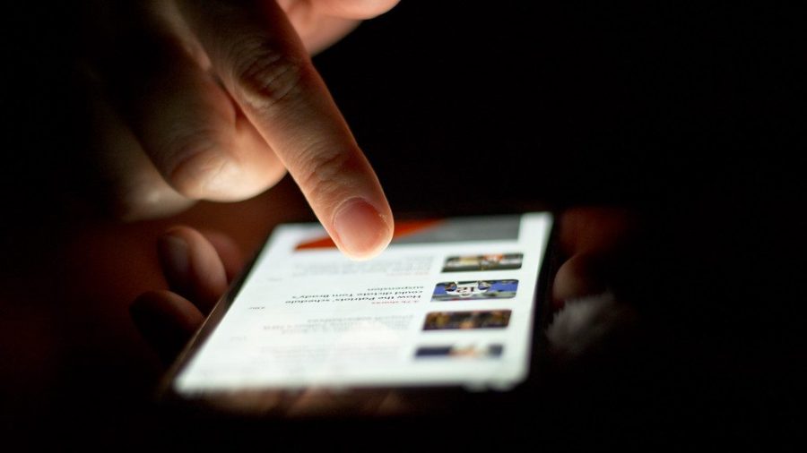 Scrolling on phone