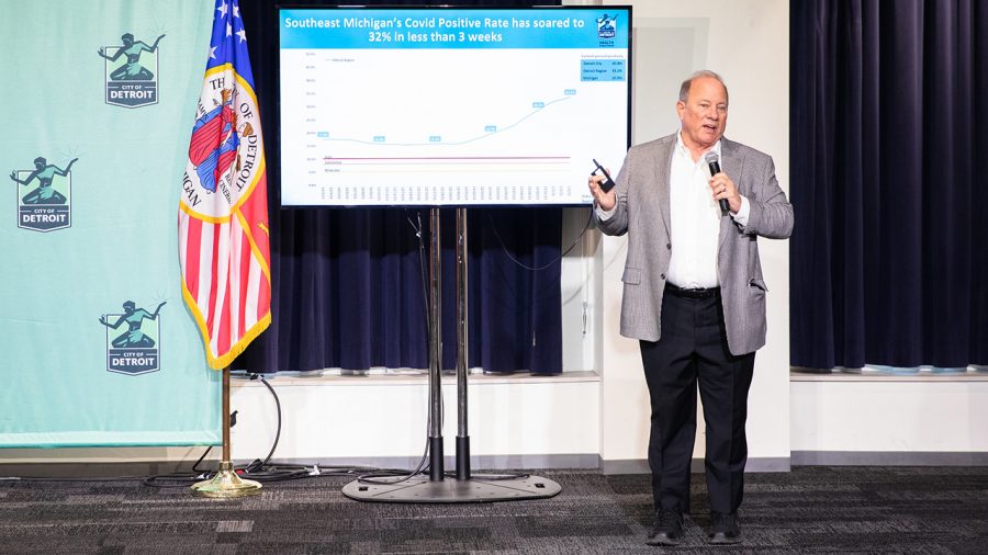 Mayor Mike Duggan covid presser