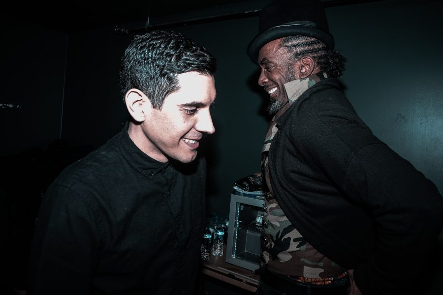 Sam Beaubien (left) with legendary Detroit funk and soul musician Amp Fiddler, who died on Sunday, Dec. 17 after an extensive battle with cancer.