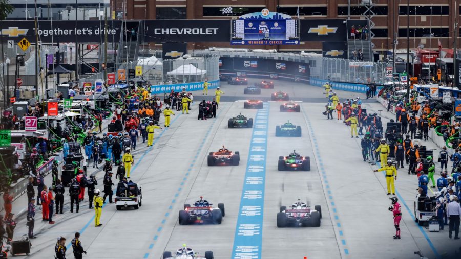 Detroit Grand Prix pit road