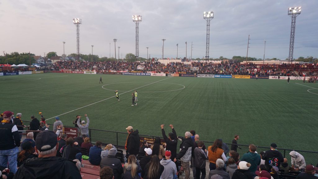 The Detroit City Football Club faces off against the San Antonio FC at Keyworth Stadium in Hamtramck, May 20, 2023.
